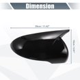 thumbnail image 3 of Unique Bargains Pair Car Rear View Driver Passenger Side Mirror Cover Cap Overlay Gloss Black for Kia Sorento 2016-2019, 3 of 6