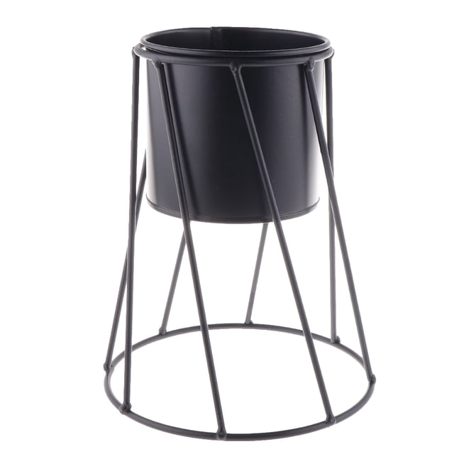 Nordic Style Flower Planters with Iron Shelf
