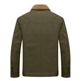 thumbnail image 5 of Qertyioot Hauts pour Hommes Mode Veste Décontractée Extérieur Manches Longues Manteau Chaud, 5 of 5
