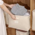 thumbnail image 3 of Bangcool Clothes Organizer Box Waterproof Simple Portable Fabric Storage Bin Storage Box, 3 of 10