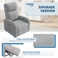 thumbnail image 4 of EDTara High Back Recliner Lounge Chair, Manual Adjustment Single Sofa With Side Pocket and Comfortable Cushion, 4 of 6