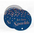 thumbnail image 2 of Inkdotpot Pack Of 100 Let Love Sparkle Wedding Favor Paper Tags Craft Real Rose Gold Foil Hang Tags, 2 of 6
