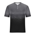 thumbnail image 4 of Plebaso Mens Fashion Tshirts Button Short Sleeve Pullover Shirts Summer Casual Basic Tees Tops for Men, 4 of 6