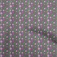 thumbnail image 1 of oneOone Georgette Viscose Gray Fabric Asian Retro Floral Craft Projects Decor Fabric Printed By The Yard 42 Inch Wide, 1 of 4