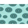 thumbnail image 1 of Ahgly Company Machine Washable Indoor Rectangle Transitional Deep-Sea Green Area Rugs, 2' x 5', 1 of 7