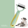 thumbnail image 4 of Pet Dematting Comb for Dogs and Cats | Double Sided Undercoat Rake for Removing Tangles, Knots, and Loose Fur | Anti Slip Grip Brush for Grooming Thick Coats At Home, 4 of 4