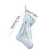 thumbnail image 3 of Iumwxz White Velvet Christmas Stocking with Snowflake and Star Patterns 40x19cm Holiday Tree Ornament Sock with Rope Hanger for Festive Home Decor Includes 1 Stocking, 3 of 6