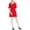 Rouge - brightred, variante sur Maison Jules Robe-Chemise à Volants pour Femmes, Rouge Vif, Très Grand