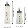 thumbnail image 2 of Oliegs Bouteille d'Hydratation Souple en TPU Pliable pour la Course, Bouteille d'Eau Souple Pliable pour Sac d'Hydratation, Cyclisme, Course, Randonnée, 2 of 5