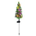 thumbnail image 2 of XYAIYT 2 Pack Solar Christmas Tree Ground Plug Light Outdoor Christmas Lights Solar Powered Energy Efficient Automatic Dusk to Weatherproof Decoration for Garden Yard Holiday 15.7in Multicolor, 2 of 9