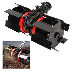 Roue de désherbage, flexibilité efficace Tête Tiller mise à niveau Performance économies de temps et d'énergie Herbe roue de désherbement universelle 9 Accessoire de scarificateur en aluminium de dents