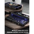 thumbnail image 4 of Poetic Spartan Case for Samsung Galaxy Z Fold 4, Full Body Rugged Case with Kickstand, Metallic Blue, 4 of 6