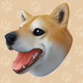 thumbnail image 4 of ZECATL Jouets Marionnettes Shiba Inu, Marionnettes Chiens Jouet de Rôle, Tête de Shiba Inu Réaliste en Caoutchouc Doux, 4 of 7