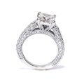 thumbnail image 3 of 3 3/4ct Princess Cut Diamond Engagement Ring 14K White Gold, 3 of 4