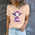 thumbnail image 5 of Meichang T-Shirts Graphiques pour Femmes, T-Shirts de la Saint-Valentin, T-Shirts à Imprimé « Sweet Love », Manches Courtes, Col Rond, Chandail à Enfiler, Coupe Ample, Hauts Décontractés pour les Vacances, 5 of 5