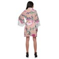 thumbnail image 3 of Moomaya Printed Cotton Robes For Women Plus Size Kimono Robe Short Nightwear, 3 of 6