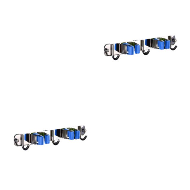 Youkk Multifunctional Swab Holder - Easy And Quick Installation With Strong Load-bearing Capacity Through Thickening blue 2 clips and 3 hooks 2Set