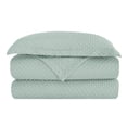 thumbnail image 5 of Ensemble de housse de couette à texture à pois Swift Home, literie douce toutes saisons avec fermeture éclair, king, bleu brume, 5 of 5