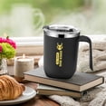 thumbnail image 1 of Tasse à Double Couche en Acier Inoxydable / Gobelet d'Eau Isolé sous Vide 304 avec Poignée / Gobelet Réutilisable Étanche avec Couvercle et Ouverture pour Paille / 16oz (480ml) / pour Café Thé Boissons / Usage Maison Bureau, 1 of 6