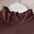 thumbnail image 5 of MeetoTime Chemise de Base pour Enfants Col à Volants Couleur Unie Manches Longues Col Rond Vêtements d'Automne Hiver pour Enfants, 5 of 5