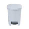 thumbnail image 1 of Mistral 19L Step on Garbage Can White, 1 of 6