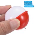thumbnail image 4 of Unique Bargains 1.75 Inch Fishing Bobbers, Plastic Push Button Round Fishing Float, Red and White 10 Pack, 4 of 7