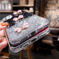 thumbnail image 4 of Crystal Glitter Mobile Phone Case Compatible with iPhone 12 Pro Case Transparent Diamond Butterfly Soft TPU Silicone and PC Bumper Protective Case with Crystal Chain Shockproof Case Cover, 4 of 6
