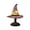 glow Gothique de Nuit Moins de $5 a2, variante sur Werulen Lampe Chapeau de Sorcière en Verre Teinté 30 cm, Lueur de Bureau Gothique pour Chambre à Coucher Contrôlée par USB, Veilleuse, Lampe de Bureau, Déco des Fêtes