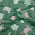 thumbnail image 1 of oneOone Tissu en Viscose Chiffon Vert Matériel de Robe de Mer Tissu Imprimé Tissu au Mètre 42 Pouces de Large, 1 of 4
