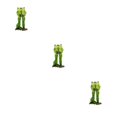 thumbnail image 1 of VONKY Home Decor Accent Handmade Frog Figurine Green Unique Style Home Decoration Couple Frog A 3Set, 1 of 6