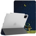 thumbnail image 1 of DuraSafe Cases iPad PRO 11 Inch 2 2020 3 2021 4 2022 [ PRO 11 2nd 3rd 4th ] Printed Slim Lightweight Protective PC Dual Angle Stand Clear Flip Back Cover - Night Sky, 1 of 4