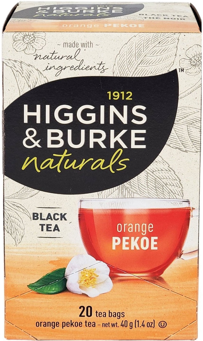 a2zchef Higgins & Burke - Tea Bags - Decaffeinated Orange Pekoe Case [6 ct]
