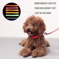 thumbnail image 3 of USB Rechargeable Luminous Pet Collar Light Collar Neck Neck Glowing LED Light Flashing Collar with Webbing, Green, L, 3 of 7