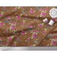 thumbnail image 3 of Soimoi Purple polyester Crepe Fabric Spiral & Stripe Geometric Decor Fabric Printed Yard 52 Inch Wide, 3 of 3