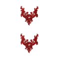 thumbnail image 4 of maskred Beautiful And Easy To Rhinestones Applique Sew On Beads Trim Patches Versatile Beautiful And Elegant vermeil 2Set, 4 of 6