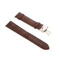 thumbnail image 3 of thinsony Leather Watch Band Butterfly Deployment Clasp Buckle Coffee 20mm, 3 of 8