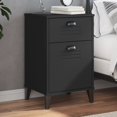 thumbnail image 1 of vidaXL Bedside Cabinet VIKEN Black Engineered Wood, 1 of 5
