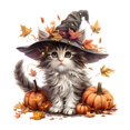 thumbnail image 2 of Birdeem Halloween Window Stickers, Halloween Witch Hat, Halloween Witch Hat Pumpkin Maple Leaf Pattern Window Sticker, Cute Witch Hat, Halloween Stickers for Pumpkins, Cute Halloween Stickers, 2 of 6