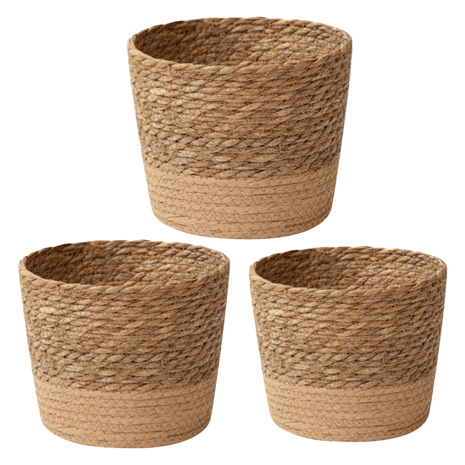Birdeem Flower Pots Cover Storage Basket Plant Woven Basket Planter Straw Flower Pot