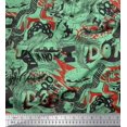thumbnail image 1 of Soimoi Georgette Viscose Fabric Food,Animals & Text Print Fabric by The Yard 42 Inch Wide, 1 of 5