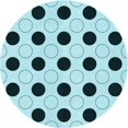 thumbnail image 1 of Ahgly Company Tapis d'Intérieur Ronds Transitionnels Lavables à la Machine, Vert Pierre Aigue-Marine, 3 Pieds Rond, 1 of 7
