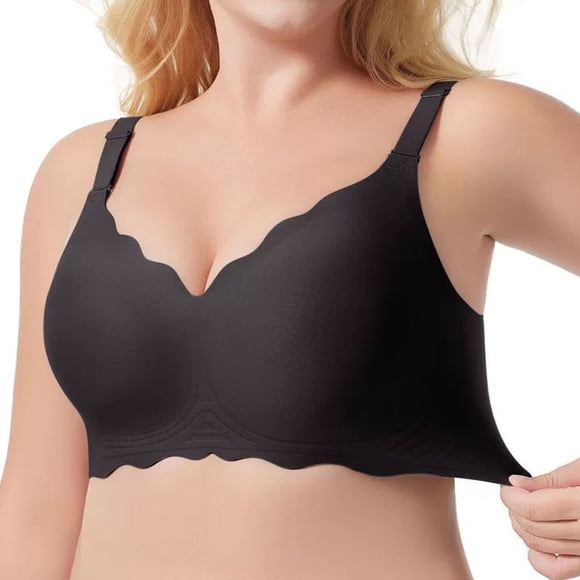 Lixiuxyad Soutiens-gorge Grande Taille pour Femmes, Soutien-Gorge Mode Régulier à Armatures Ondulées