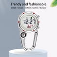 thumbnail image 4 of Baohd Digital Carabiner Clip Watches Hook Clock Luminous Multi-function Fob Nurse Watch Compasses Week Clocks Hospital Blue, 4 of 8