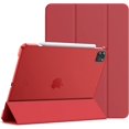 thumbnail image 1 of Supershield Case iPad Pro 11, Slim Stand Hard Back Shell Smart Cover for iPad Pro 11 Inch 4th Generation 2022 /3rd Generation 2021 /2nd Gen 2020 - Red, 1 of 5