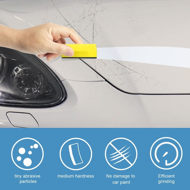 MTBLYS Cleaner Sponge Car Wash Tool Scouring Pad 7X3X1.5Cm High Density Kitchen Bathroom Car Cleaning