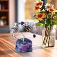 thumbnail image 1 of EGNMCR Room Decor, Home Decor Natural Colorful Crystal Stone Crushed Stone Wealth Tree Handwoven Amethyst Base Money Tree Home Decoration Crystal Money Treese, 1 of 6