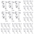 thumbnail image 1 of Clear Plastic Hidden Channel Valance Clips, Grooved Blind Retainer Holder, Mini Window Blind Replacement Fastener, 2.19x1.45 Inch Repair Hardware for Wood and Faux Wood Horizontal Blinds, 1 of 1