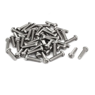 Unique Bargains Vis de Machine pour Tête de Poêle de Sécurité Torx en Acier Inoxydable 304 M5 x 20 mm 50 Pcs