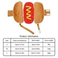 thumbnail image 2 of New Hot Dog Burger Pet Costume Soft and Comfortable Exquisite Design Multiple Sizes, 2 of 8