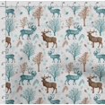 thumbnail image 4 of Soimoi Animals Print, Silk Fabric, Decor Sewing Fabric by The Yard 42 Inch Wide,Decorative Fabric for Shirts Suits Ties, Blue, 4 of 5